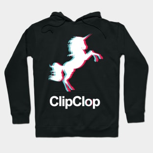 Clip Clop TikTok White Hoodie